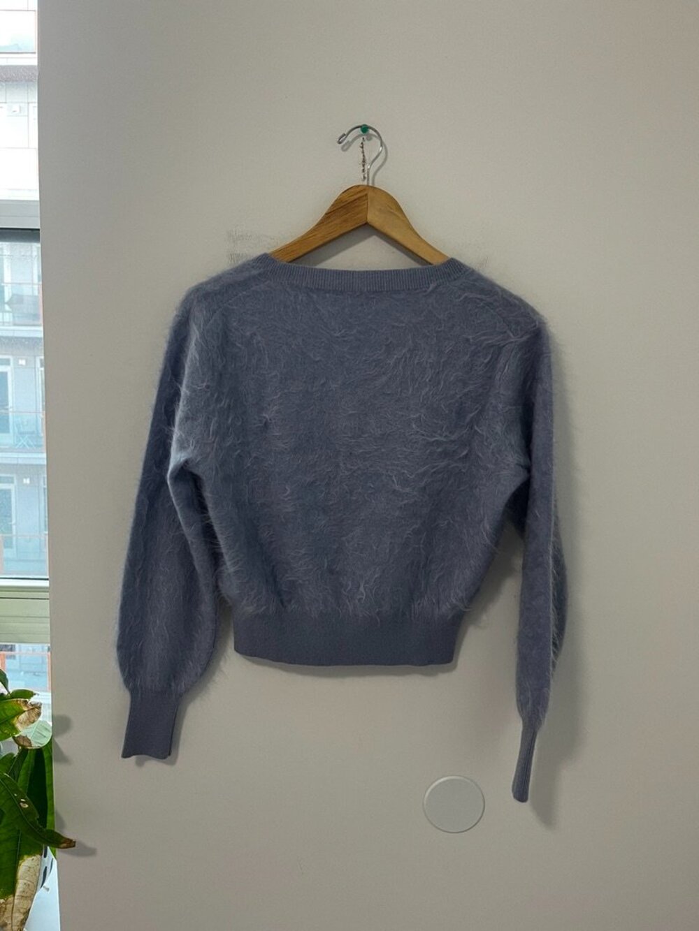 NEW J. Crew Blue Eyelash Knit Cashmere Sweater Size XS - Picture 6 of 6